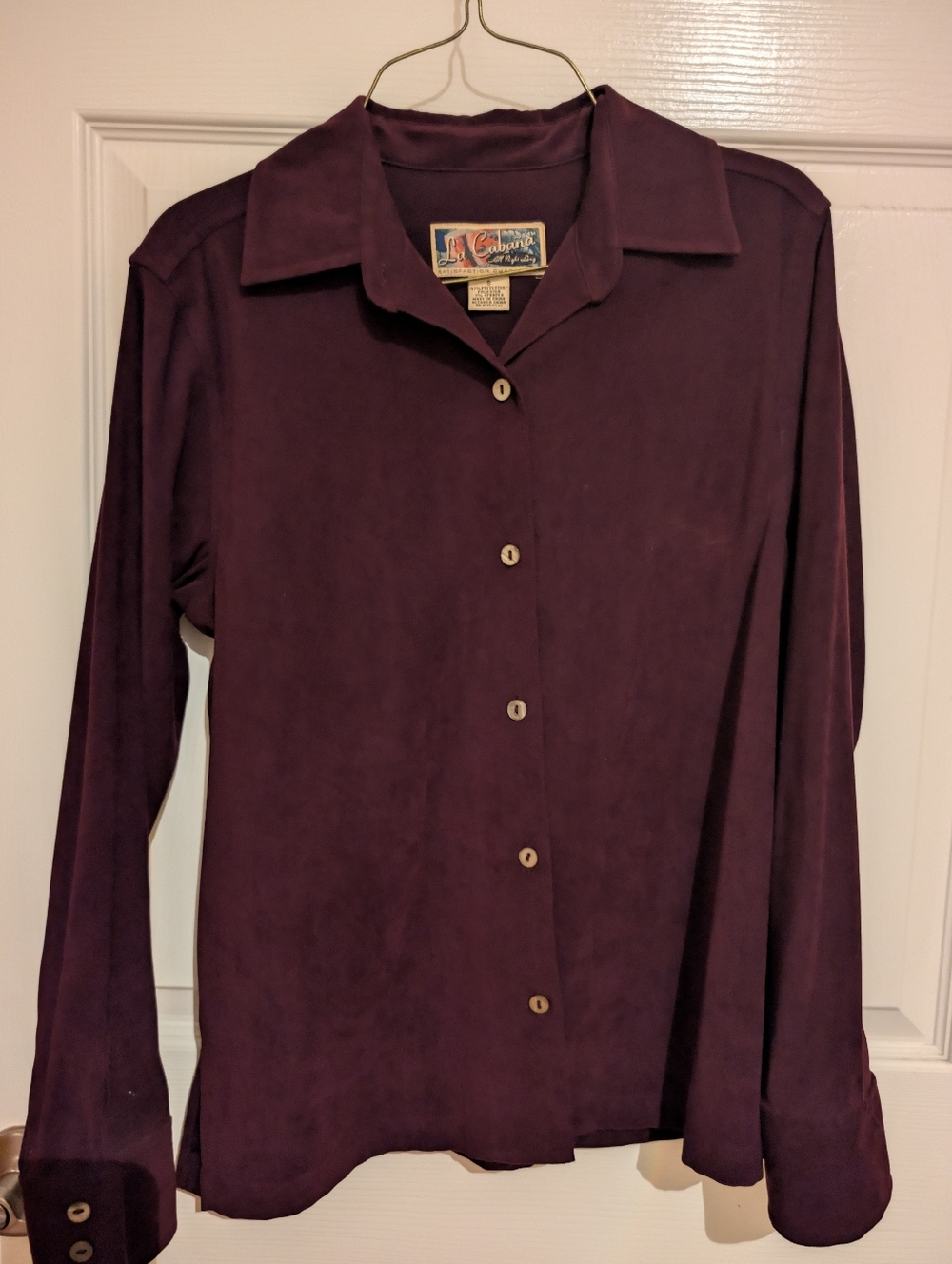 La Cabana Plum Button-Up Shirt